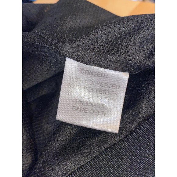 Men's Black Full Zip Coogi Signature Bomber Patch Jacket Coat Size XL Satin Feel - Picture 13 of 15